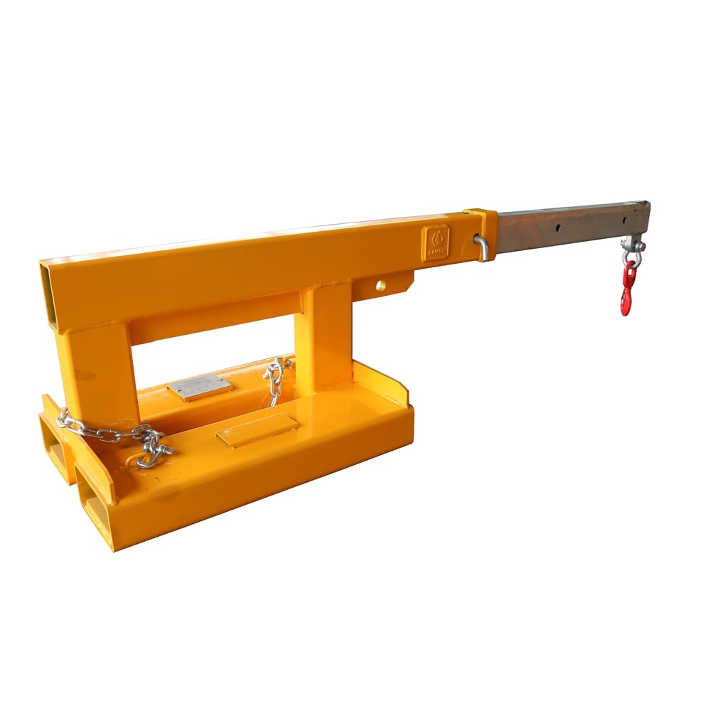 Landy Attachments Forklift Short Mobile Crane Lifting Hoist Jib Boom 5500lb Capacity