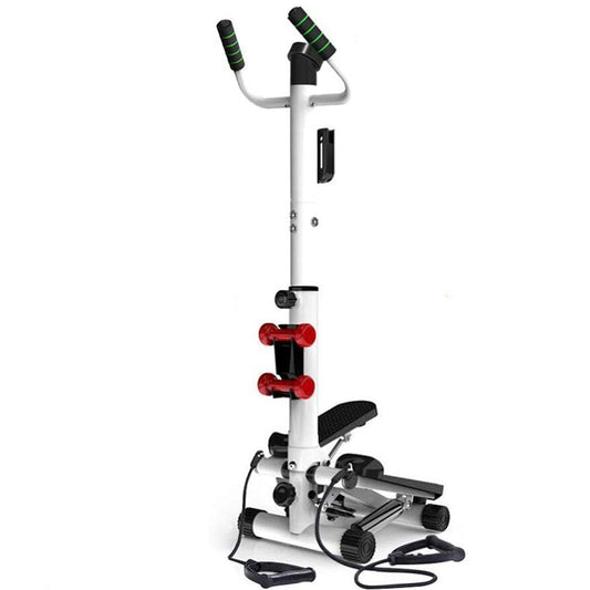 SDVantage Mini-Stepper Swing Stepper Adjustable Step Machine with Hand Grip Foldable Workout Stair Stepper Home Silent Climbing Machine Multifunction Fitness Equipment (Black)
