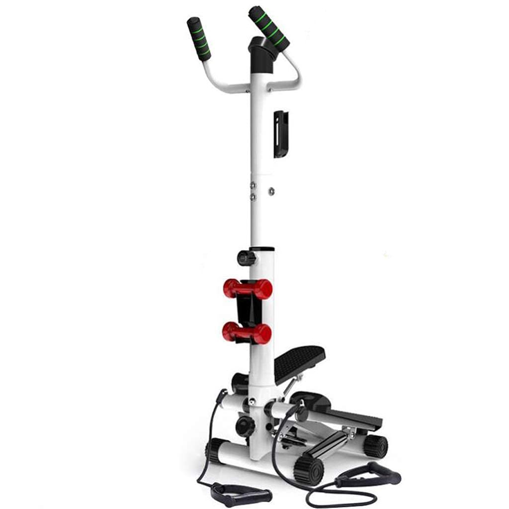 Mini-Stepper Swing Stepper Adjustable Step Machine with Hand Grip Foldable Workout Stair Stepper Home Silent Climbing Ma