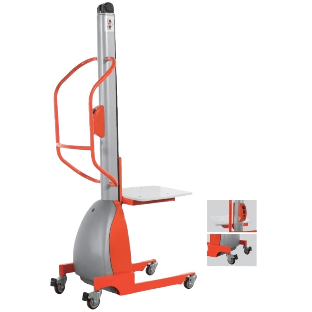 Manual Stacker Lift Truck – 150kg Load Capacity, 1420mm Max Lifting Height, Compact Electric Lift Table, 880mm Length, 520mm Width, Ideal for Warehouse & Material Handling