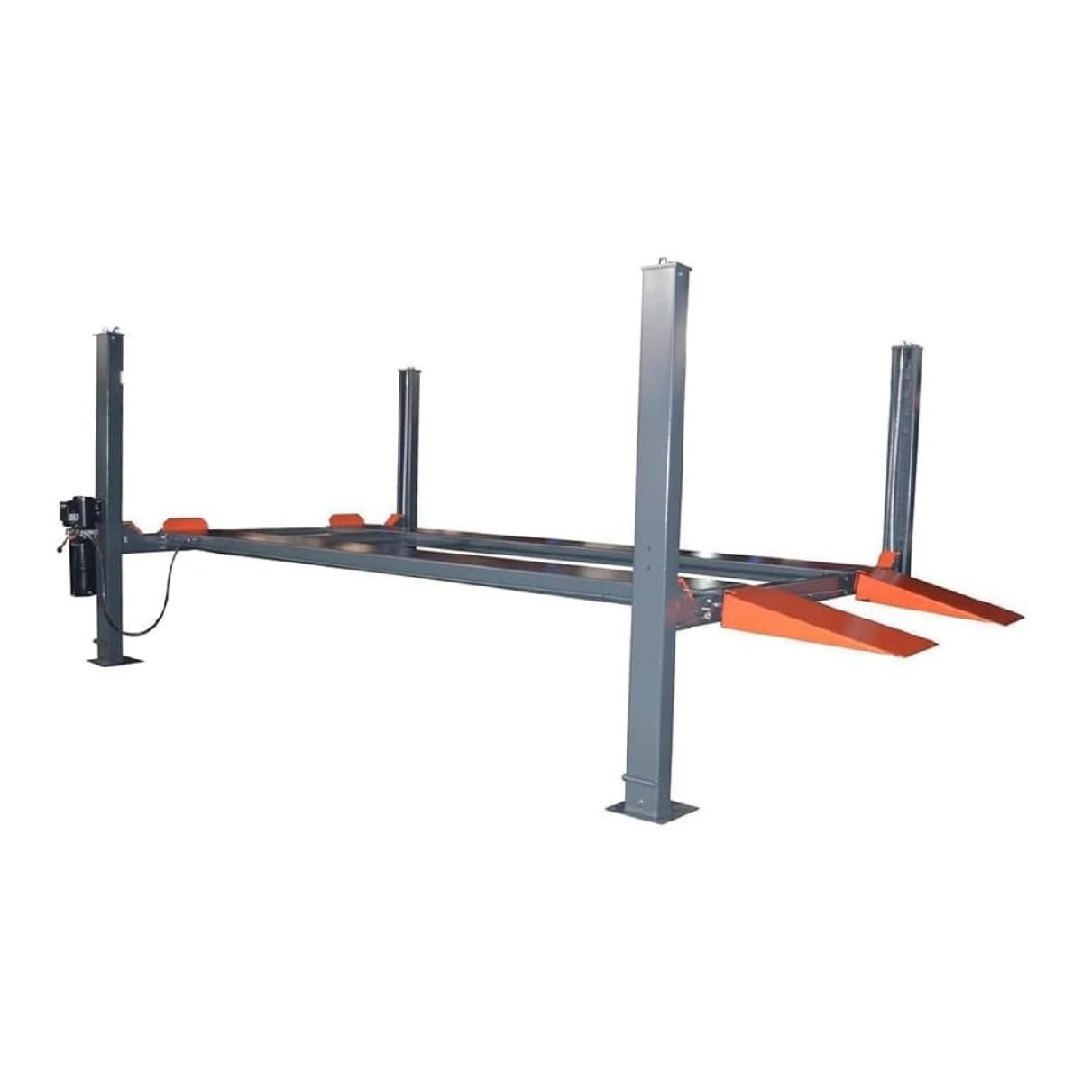 KT-4H110 11,000 Lbs 3.0HP 110V 4 Post Car Lift Heavy Duty Four Post Parking Storage Service Car Lift，84.5” Max Height Extra Tall Extra Wide Hydraulic System