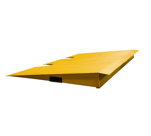 Mytee Products 49"x86" Heavy Duty Shipping Container Loading Ramps, 14,000 Lbs Capacity - Forklift Compatible Cargo Container Ramp for Loading & Unloading - Made with HD 10 Gauge Steel