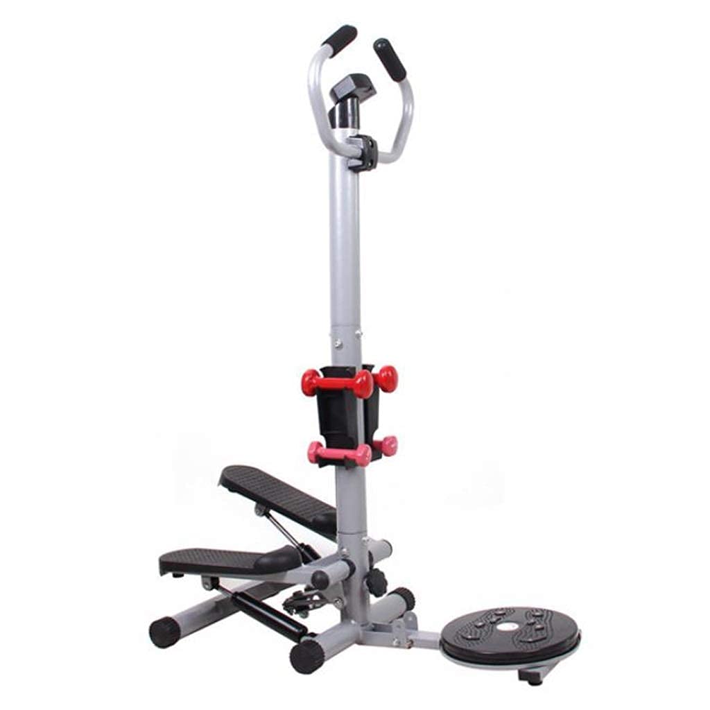 Mini-Stepper Swing Stepper Stair Step Machines Home Twist Stepper with Dumbbells and Twist Discs Workout Fitness Machine
