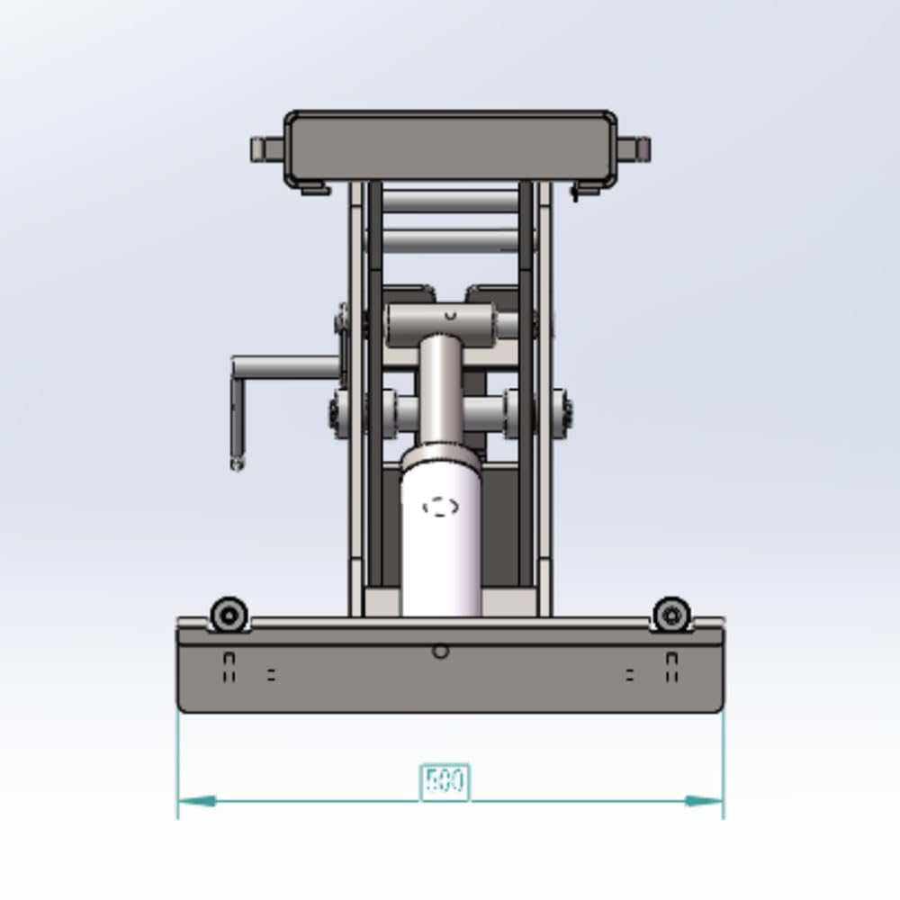KATOOL Rolling Jack Bridge Jack for KT-4H110/4H850 Four Post Lifts with 5000Lbs Lifting Capacity