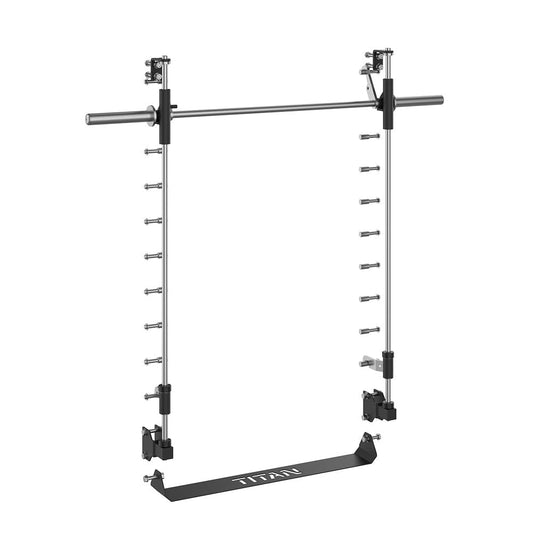 Titan Fitness T-3 Series 82" Smith Machine Power Rack Attachment, 500 LB Capacity, Comes with Smith Olympic Bar, Guide Rods, Safety Catches, Spotter Hooks