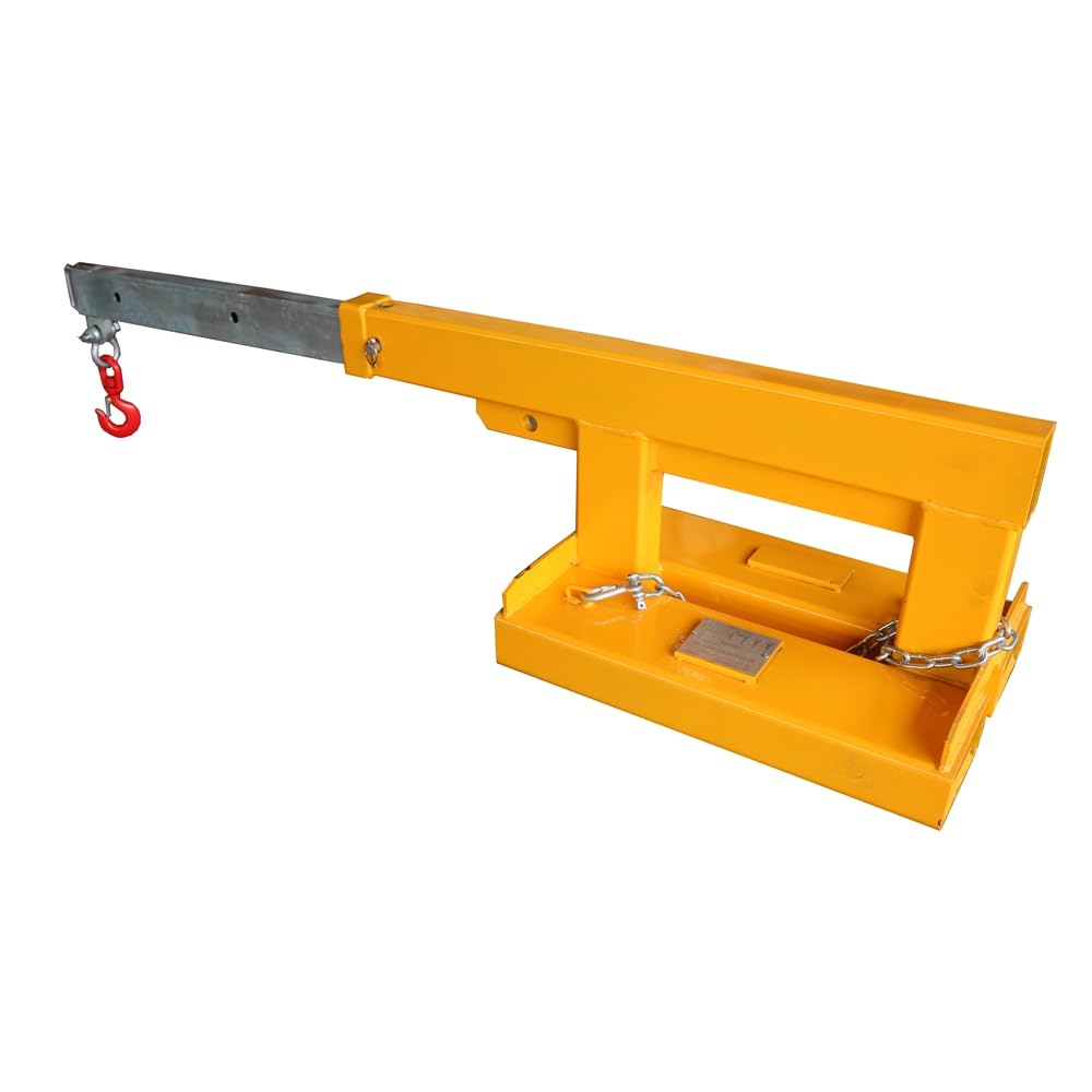 Landy Attachments Forklift Short Mobile Crane Lifting Hoist Jib Boom 5500lb Capacity