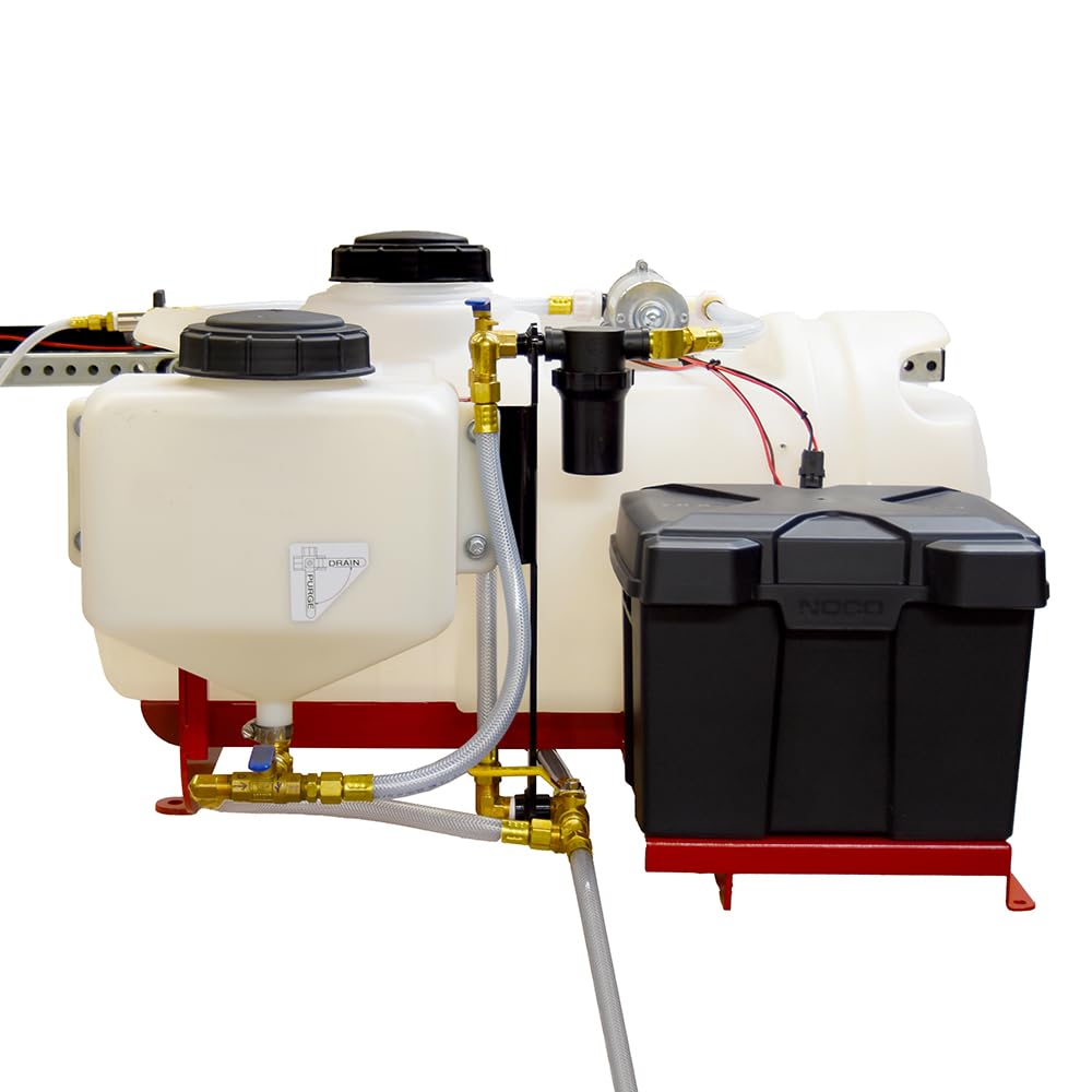 LineRider Electric UTV Mounted Athletic Field Line Striper (Part #10005241) | 25 Gallon Paint Tank | Low Pressure 0–35 PSI Spray Pump | 12V Battery Powered | Fits Most UTV Beds | Made in USA
