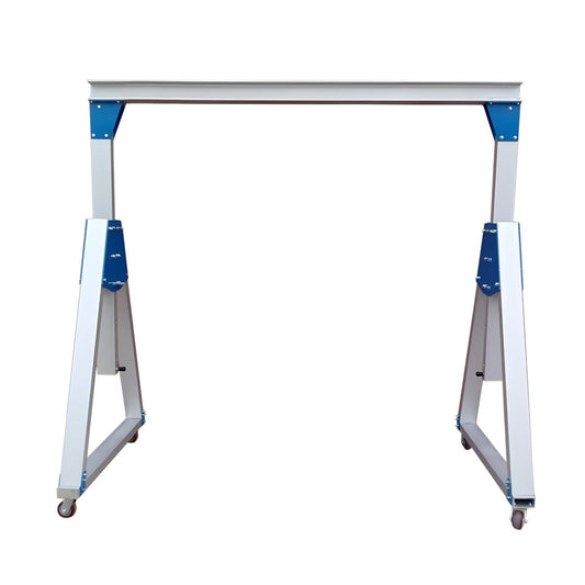 Portable Adjustable Gantry Crane, 3Ton/6600Lbs Aluminum Alloy Load Capacity, 13.1FT Outer Width 6.6~9.8FT Height, Easy Assembly Workshop Hoist Lifting Crane