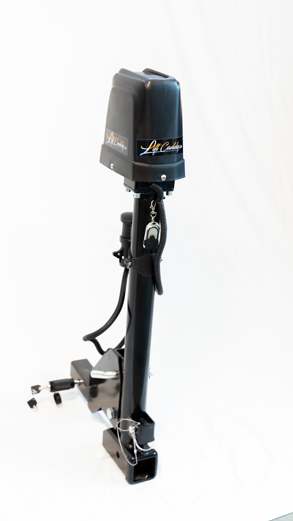 Lift Caddy Electric Bike Lift, Motorized Hitch Lift - Easily Load Heavy Ebikes and Scooters onto Your Tow Hitch Rack