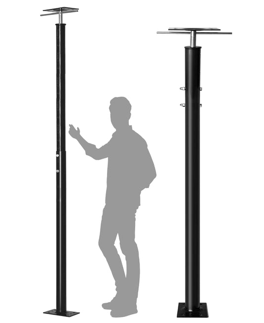 House Floor Jack for Foundation, 48"- 93" Height Range Lifting Shore and Jack Post, Telescoping Jack Basement House Jack Post Pole for Leveling, 18000 lbs Max Load Capacity