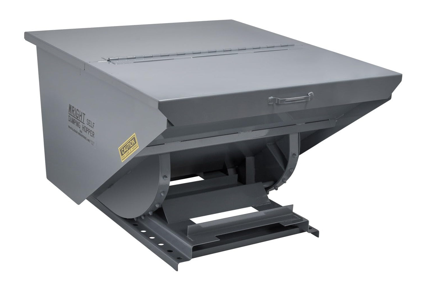 1.5 Yard Dumping Hopper for Forklifts – 1.5 Cubic Yard Steel Self-Dumping Hopper, 4000 lb Capacity, Heavy Duty Forklift Waste & Material Handling Hopper