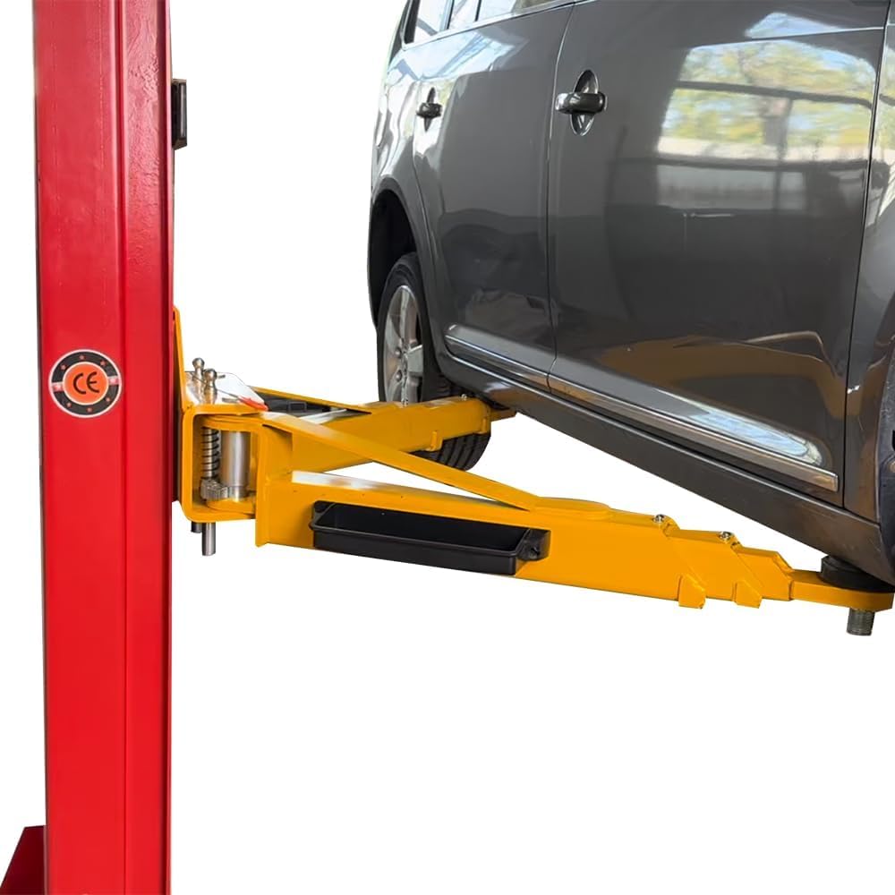 KATOOL 12000 lbs Extra Height 167inch 2 Post Lift Two Post Car Lift AK-M120 Auto Lift Car Lift Hoist 2 Post Car Lift (Extra Height, red)