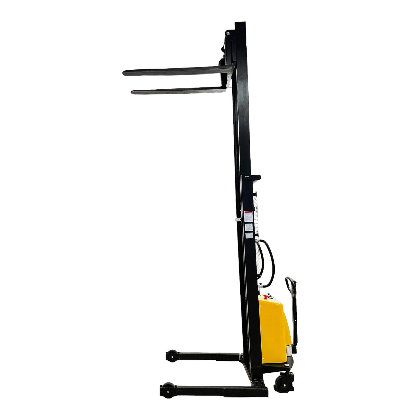 HOC EMS1035W SEMI Electric Wide Leg Pallet Stacker 2204 LBS 1000 KG Load Capacity + 138 INCH Height Capacity + Adjustable Frame Legs - North American Made