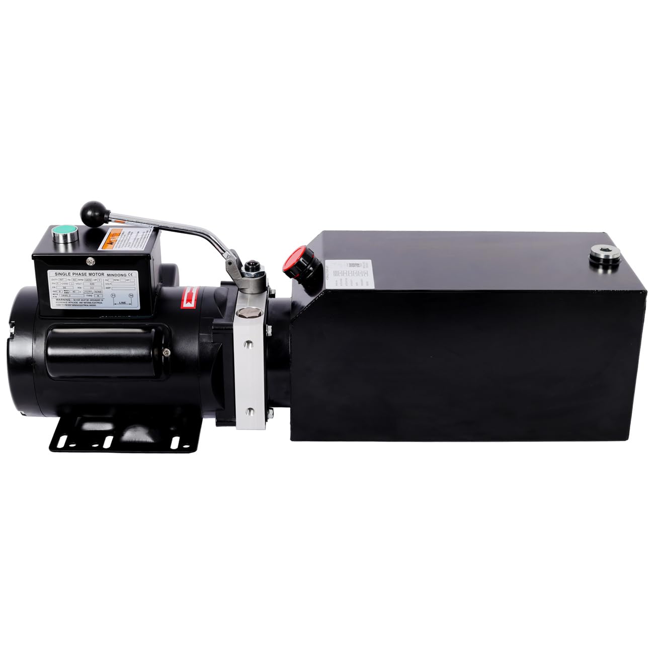Heavy-Duty Hydraulic Power Unit for Car Lifts, AC 220V Single Phase, Replacement Pump for 2-Post & 4-Post Lifts, Auto Shop Equipment (Black, 10 Quart)