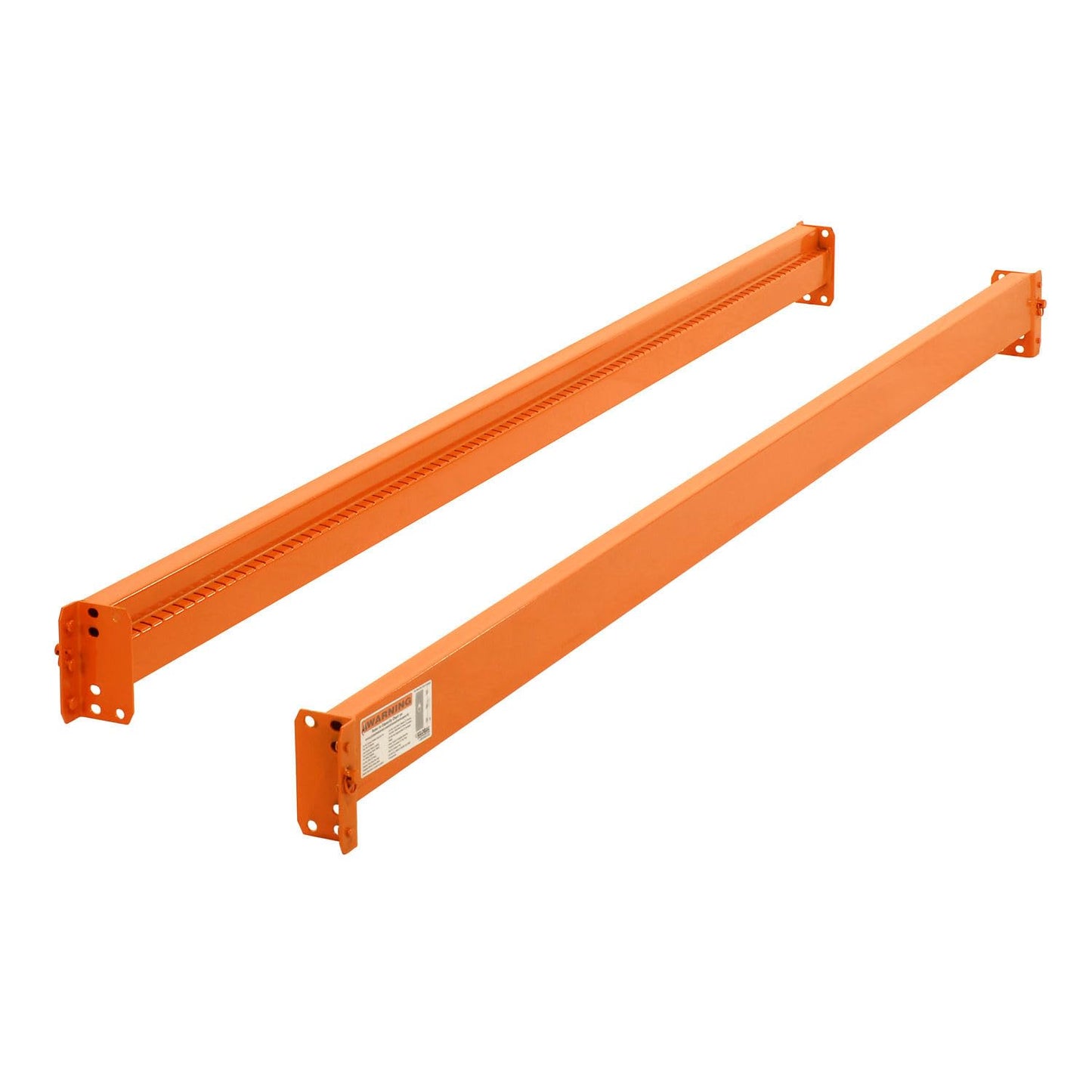 Global Industrial Teardrop Pallet Rack Starter Unit, 120"W x 48"D x 120"H, 5630 lbs Shelf Capacity, Steel Construction, Orange & Green, For Industrial Storage