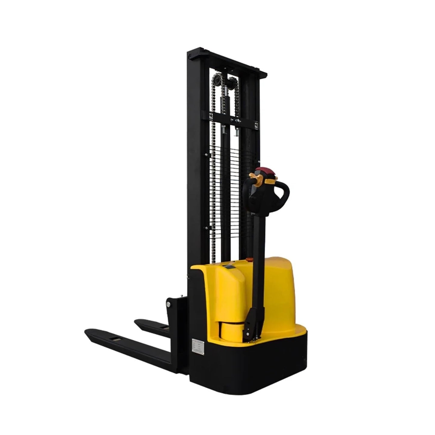 HLOMAUD Electric Forklift Pallet Lifter 1T 3.5M Semi Stacker