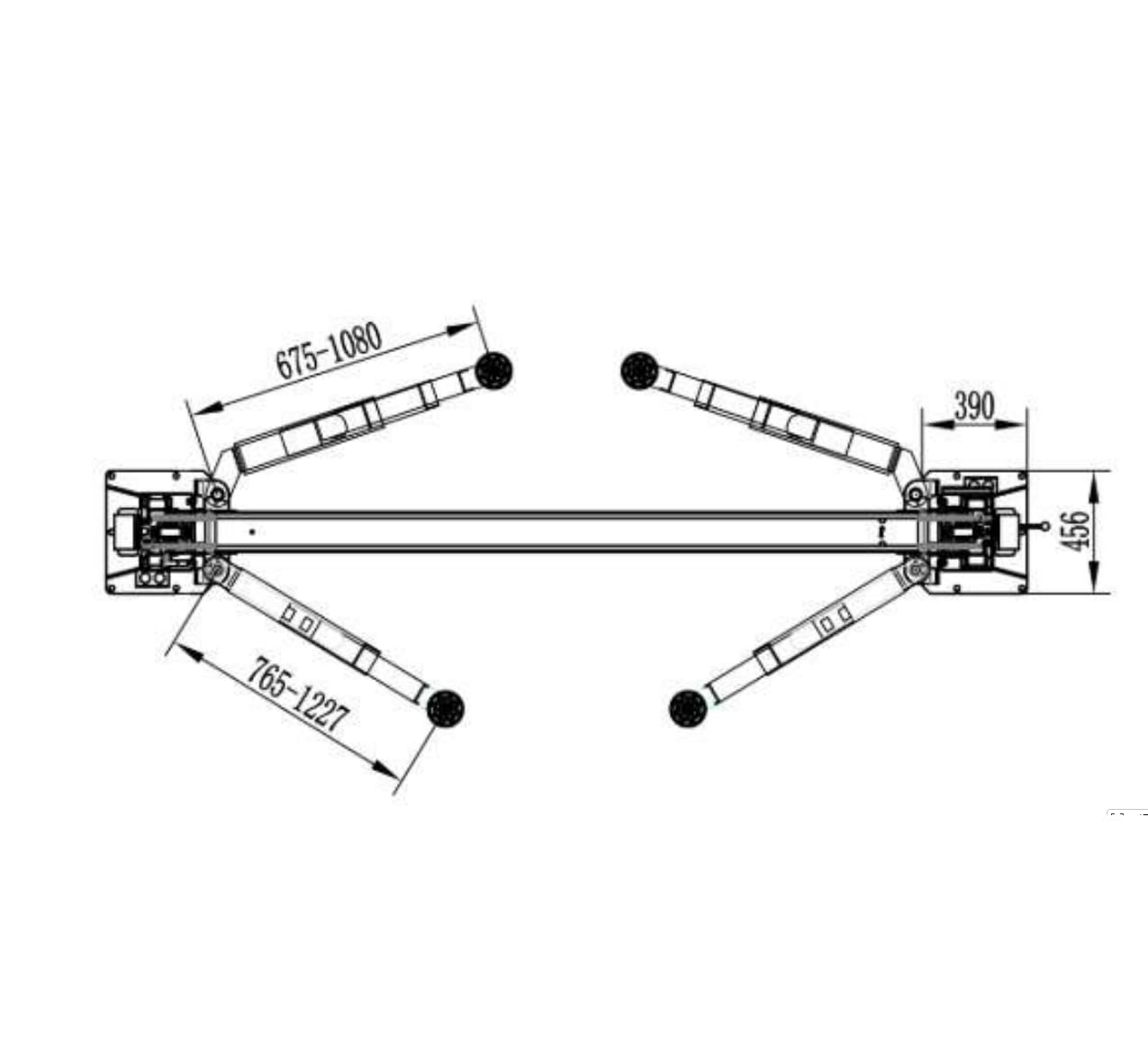 KT-AS110D Two Post Car Lift 11000 lbs Capacity, Direct Drive & Single Point Lock Release, New Arm Double-S Column Design, 1800mm Lift Height for Auto Shop