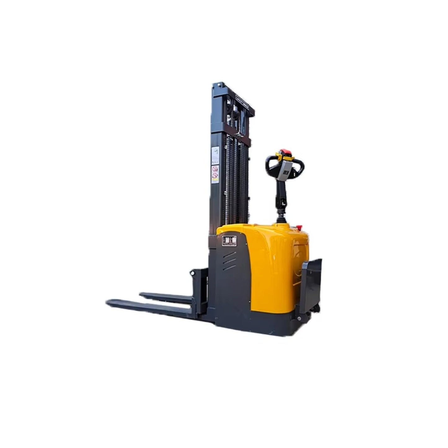 2 Ton Electric Walk-Behind Stacker, 4500mm Lift Height Material Handling Fork Truck for Warehouse