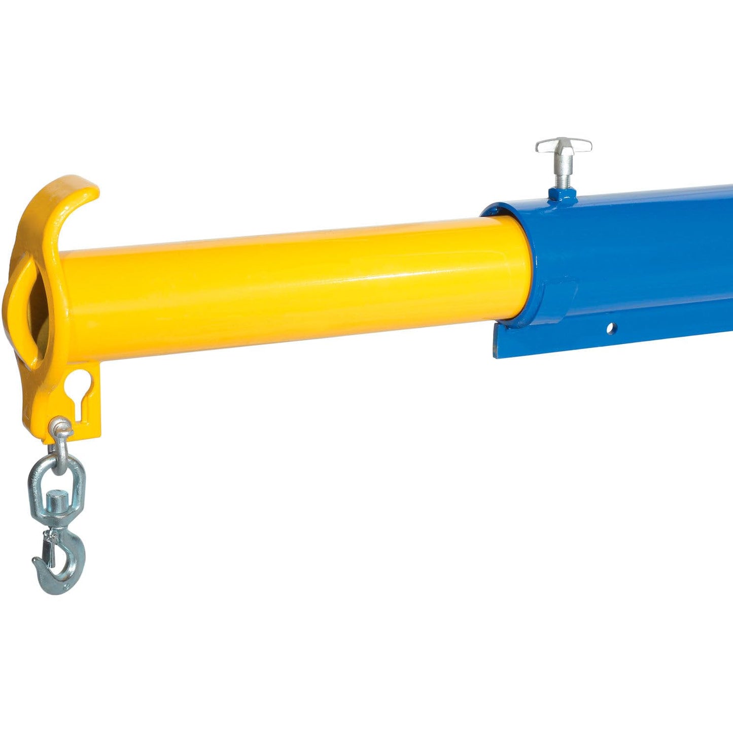 Global Industrial Forklift Telescoping Jib Boom Crane, Adjustable 86-1/4" to 153-3/4" Length Range, 4000 Lb. Capacity, Moves Heavy, Awkward or Long Loads