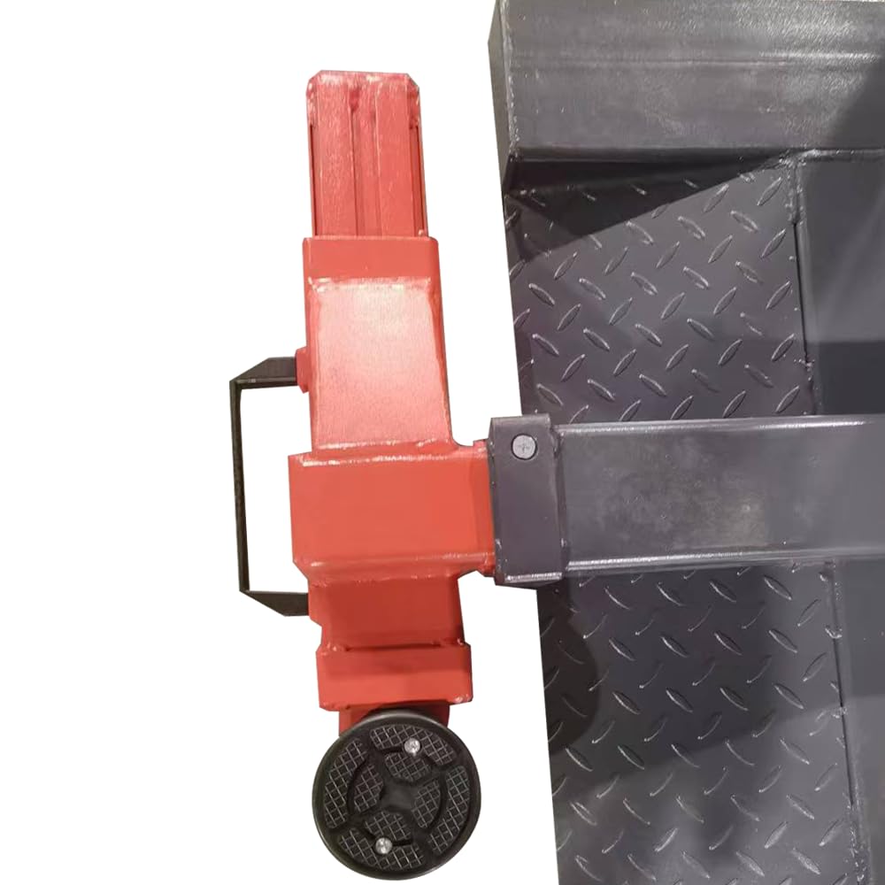 KATOOL 6000lbs Single Post Lift 110v Hydraulic Portable Lift Single Post Auto Lift 71'' Lifting Height for Home Garage