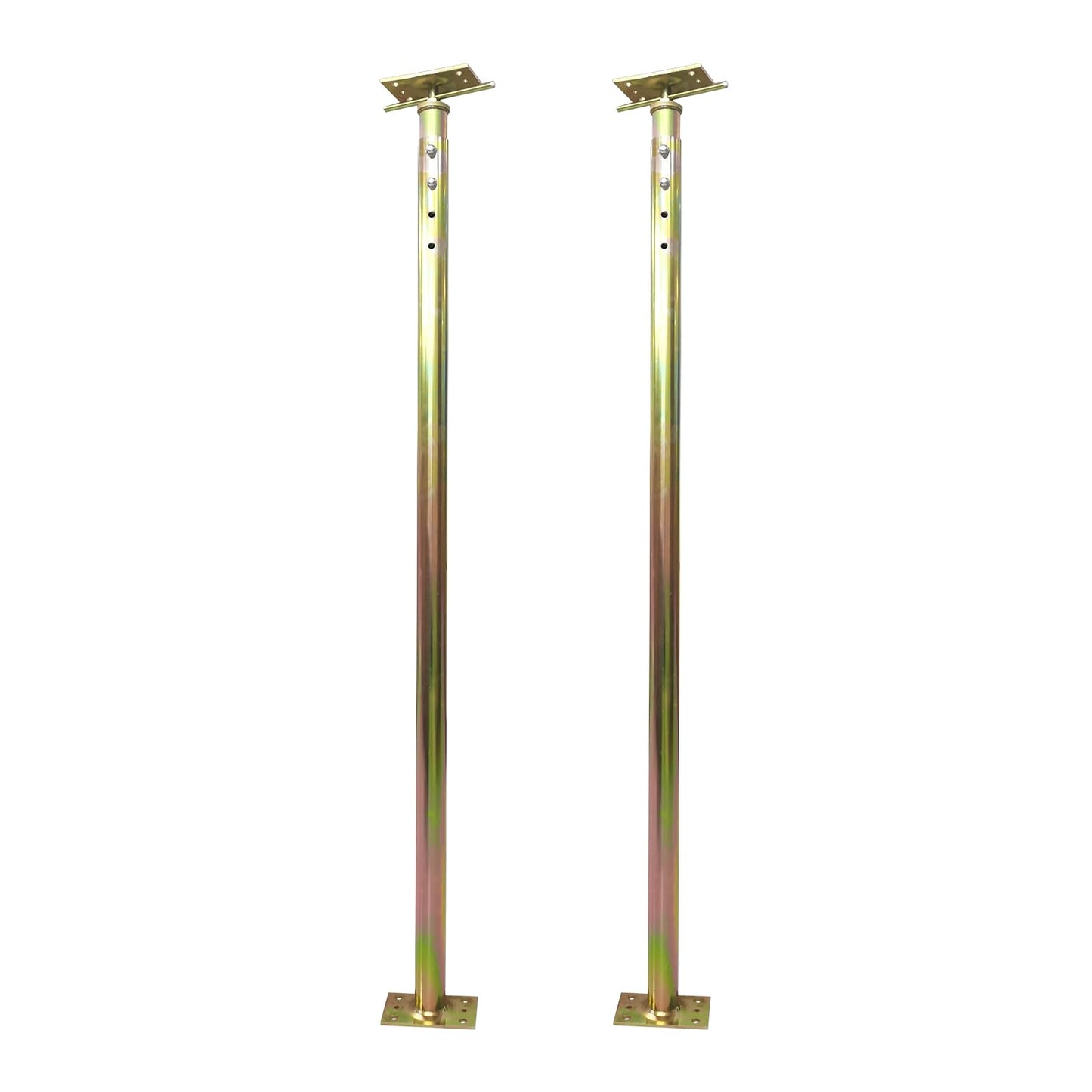 ZANURA 59" - 100" Adjustable House Floor Wall Jack Post Pole Rod Fit for Leveling Framing Basement Crawlspace Beam Roof, 2 Pack
