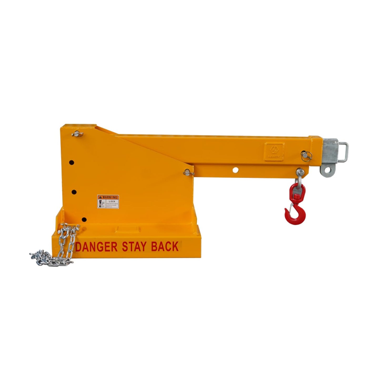 Geelife Forklift Telescoping Crane Jib Boom - Adjustable 33-80in, Mobile Lifting Attachment