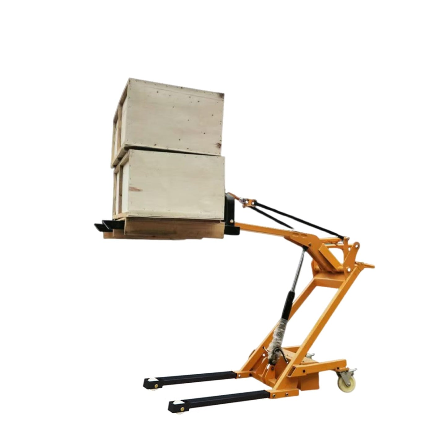 Electric Stacker Articulated Forklift, 500-700kg Load Capacity, Max Lifting Height 67-63in for Warehouse Logistics