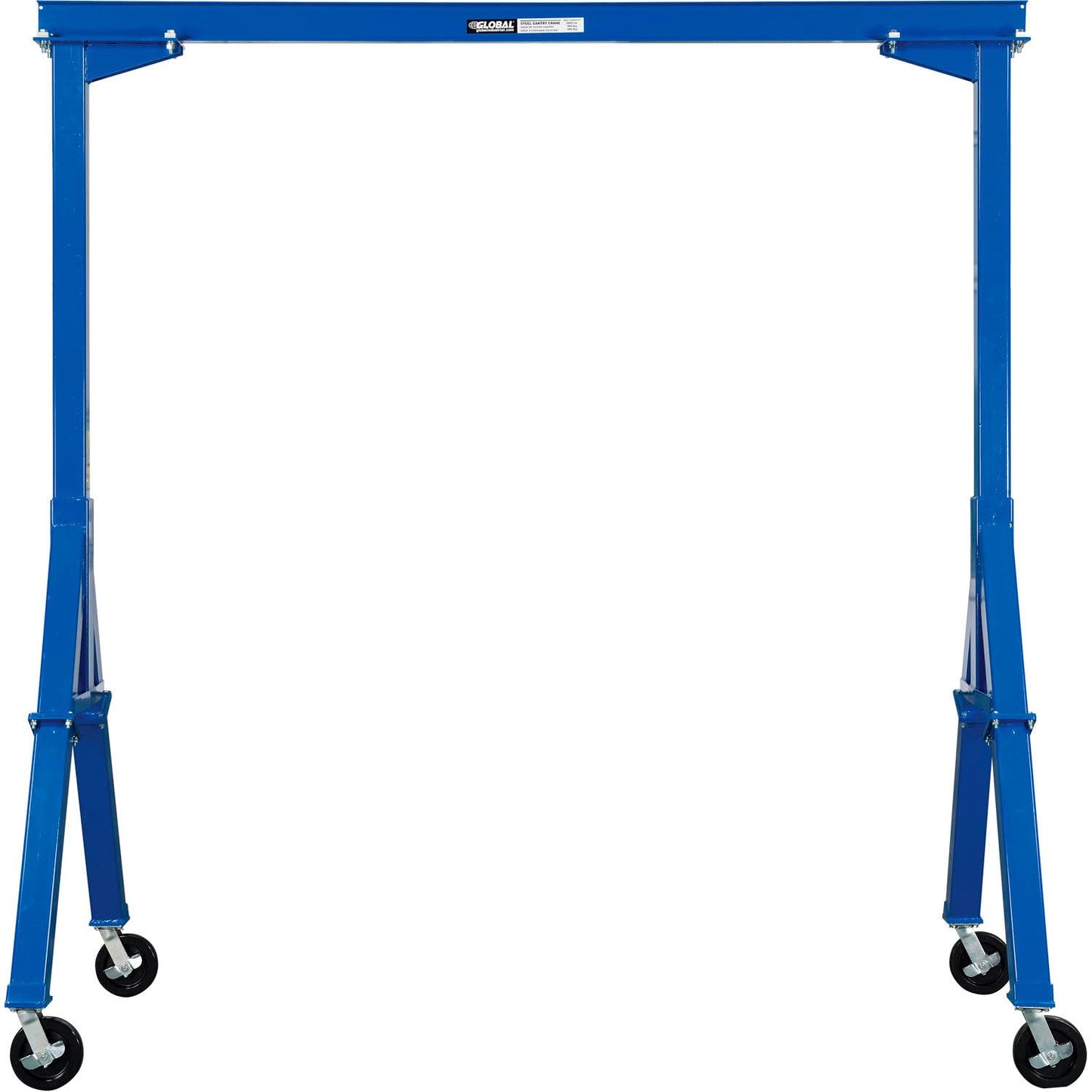 Global Industrial Fixed Height Steel Gantry Crane, 10'W x 10'H, 2000 Lb. Capacity