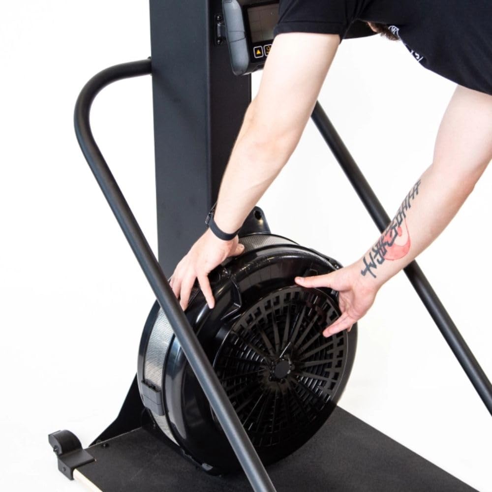 Ski Machine Exercise Equipment [Bells of Steel] Blitz Ski Exercise Machine - Adjustable Resistance Ski Simulator Exercise Machine, Fan-Based Flywheel - 330lb Capacity