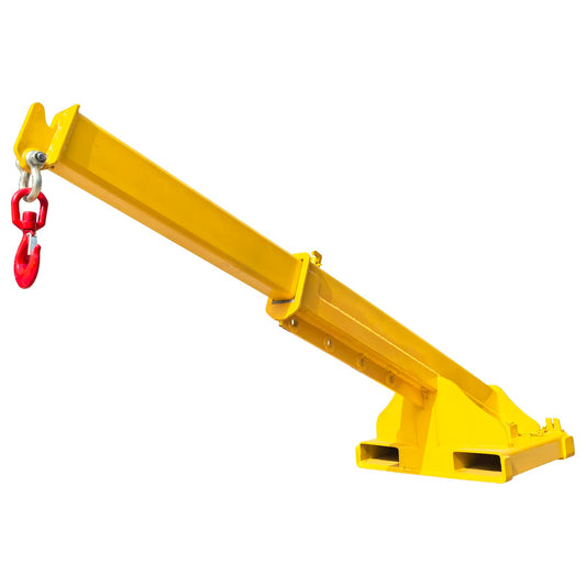 WYDDDARY Adjustable Mobile Crane Lifting Hoist Truss Jib Boom 8818.49LbS Capacity Forklift Telescopic Boom for Forklift Towing Handling(Angle Fixation)