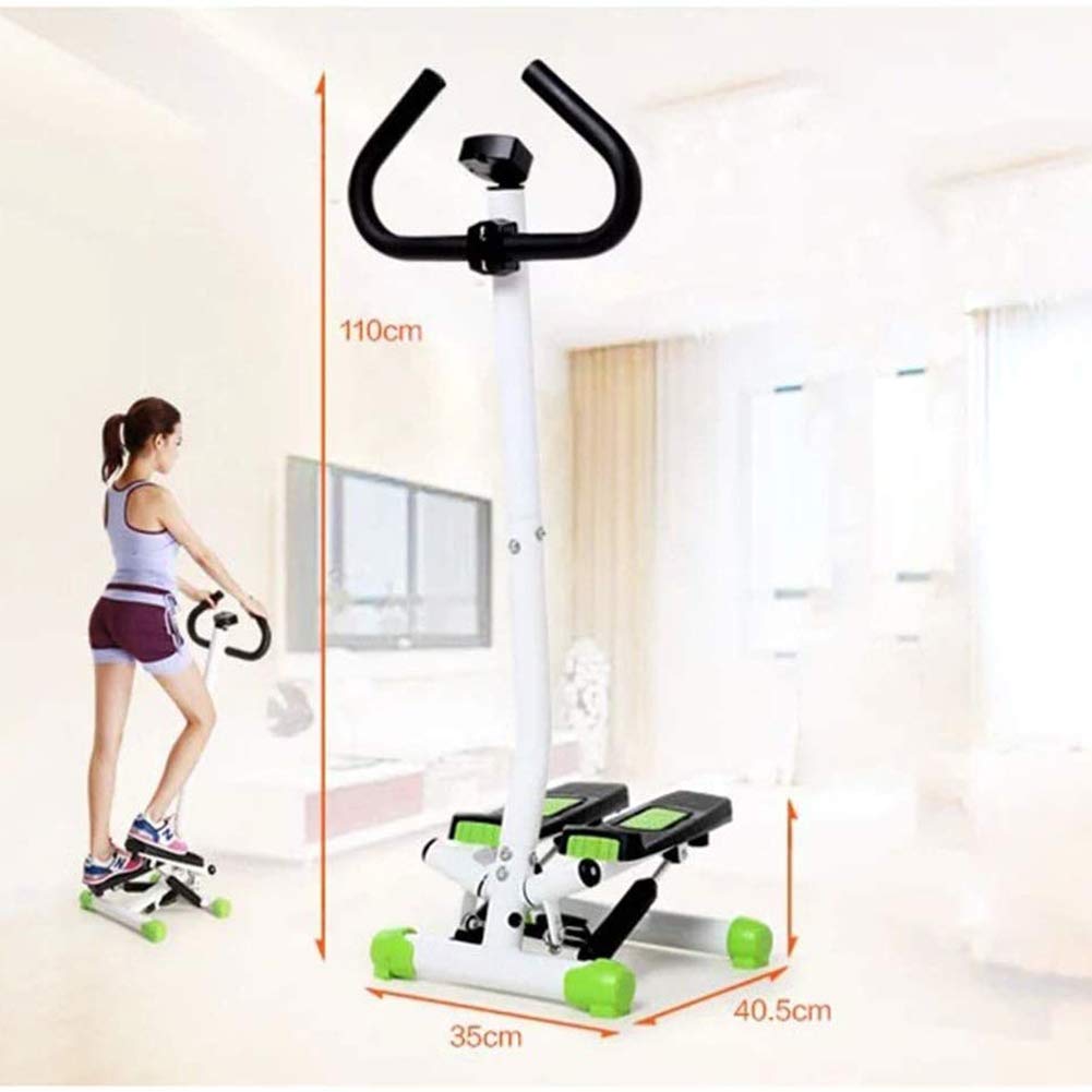 Indoor Fitness Stair Stepper, with Handles Fitness Stepper Exercise Machine Cardio Exercise Home Gym Equipment, Adjustab