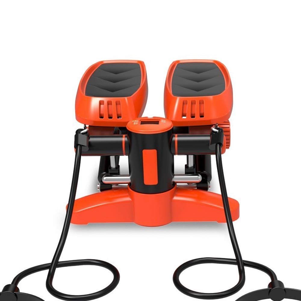 ZHCWEP Mini Treadmill Steppers Pedal Household Indoor Quiet Hydraulic Stair Climbers Home Fitness Equipment Lose Weight Leg Slimming Efficency, Orange