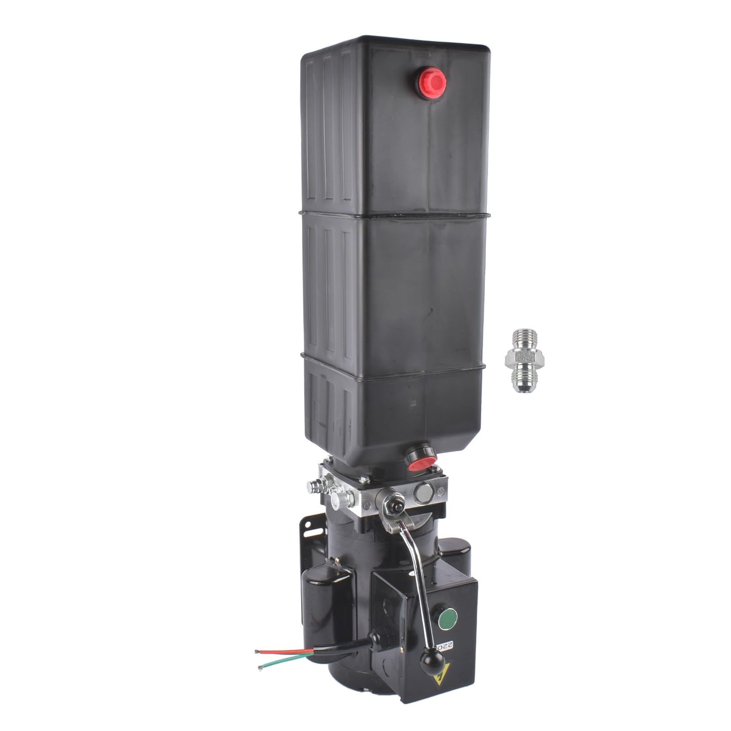 3.7 Gallon Hydraulic Pump, 220V 3HP 2950 PSI Single-Acting Hydraulic Power Unit for 2 & 4 Post Car Lift Dump Trailer Car Lifting Mixizap