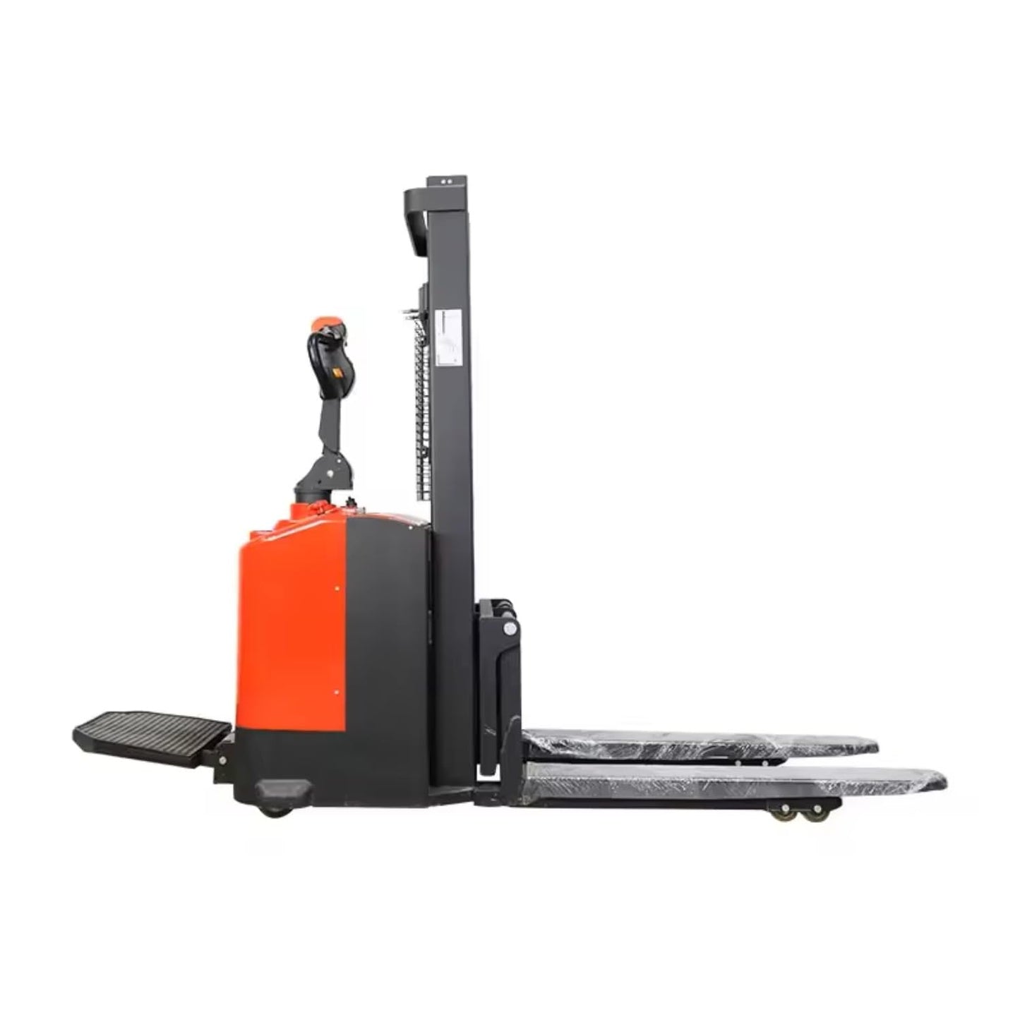 1.5–2 Ton Full Electric Pallet Stacker, Walk-Behind Lift Truck for Warehouse Material Handling