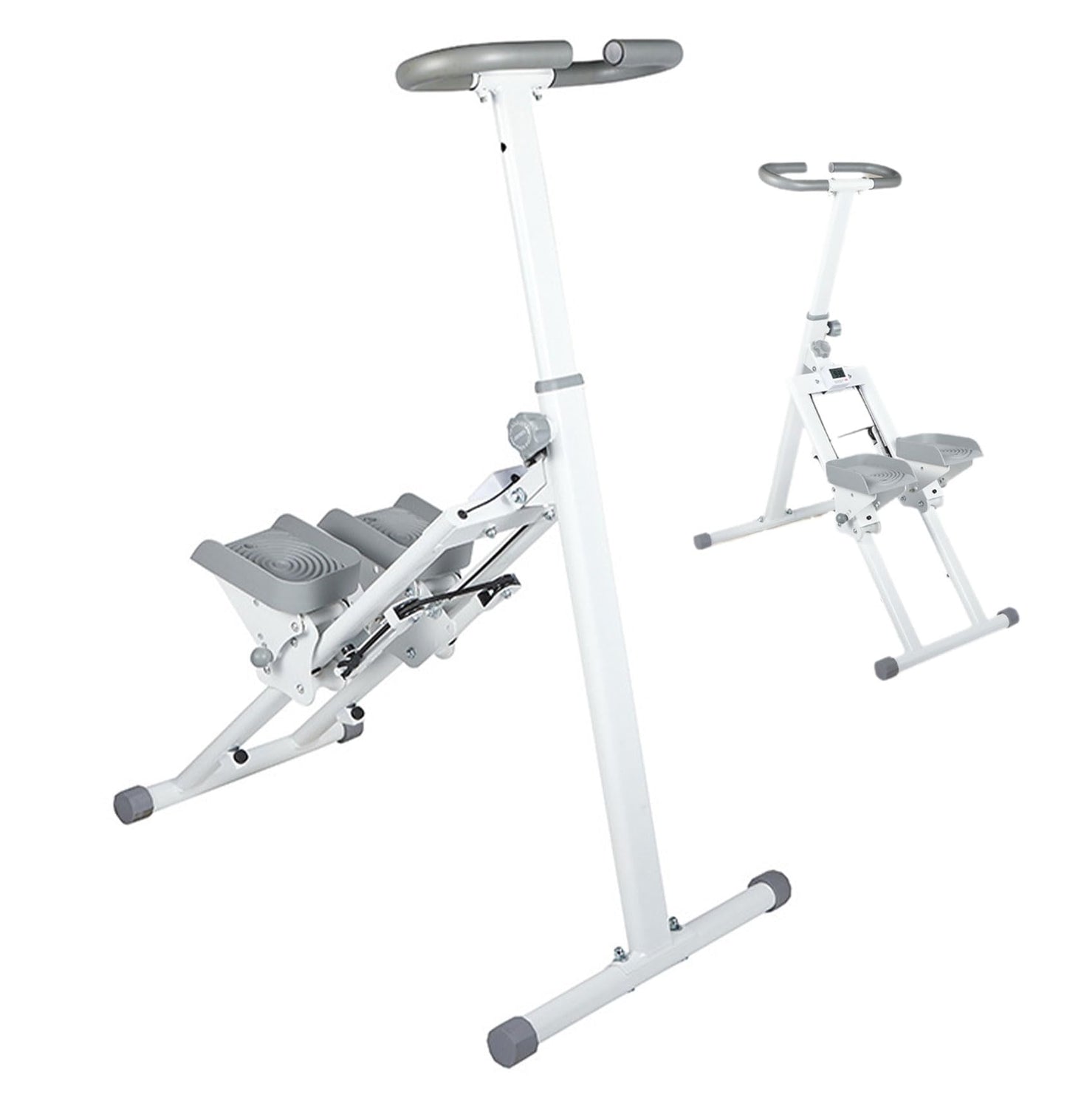 Stair Stepper Machine for Home Gym, Compact Folding Cardio Climber with Adjustable Handlebar, Extended Step Range for Effective Stepping Workouts