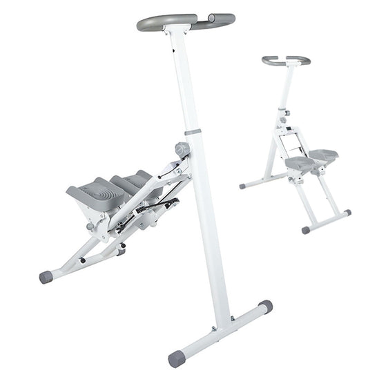 Stair Stepper Machine for Home Gym, Compact Folding Cardio Climber with Adjustable Handlebar, Extended Step Range for Effective Stepping Workouts