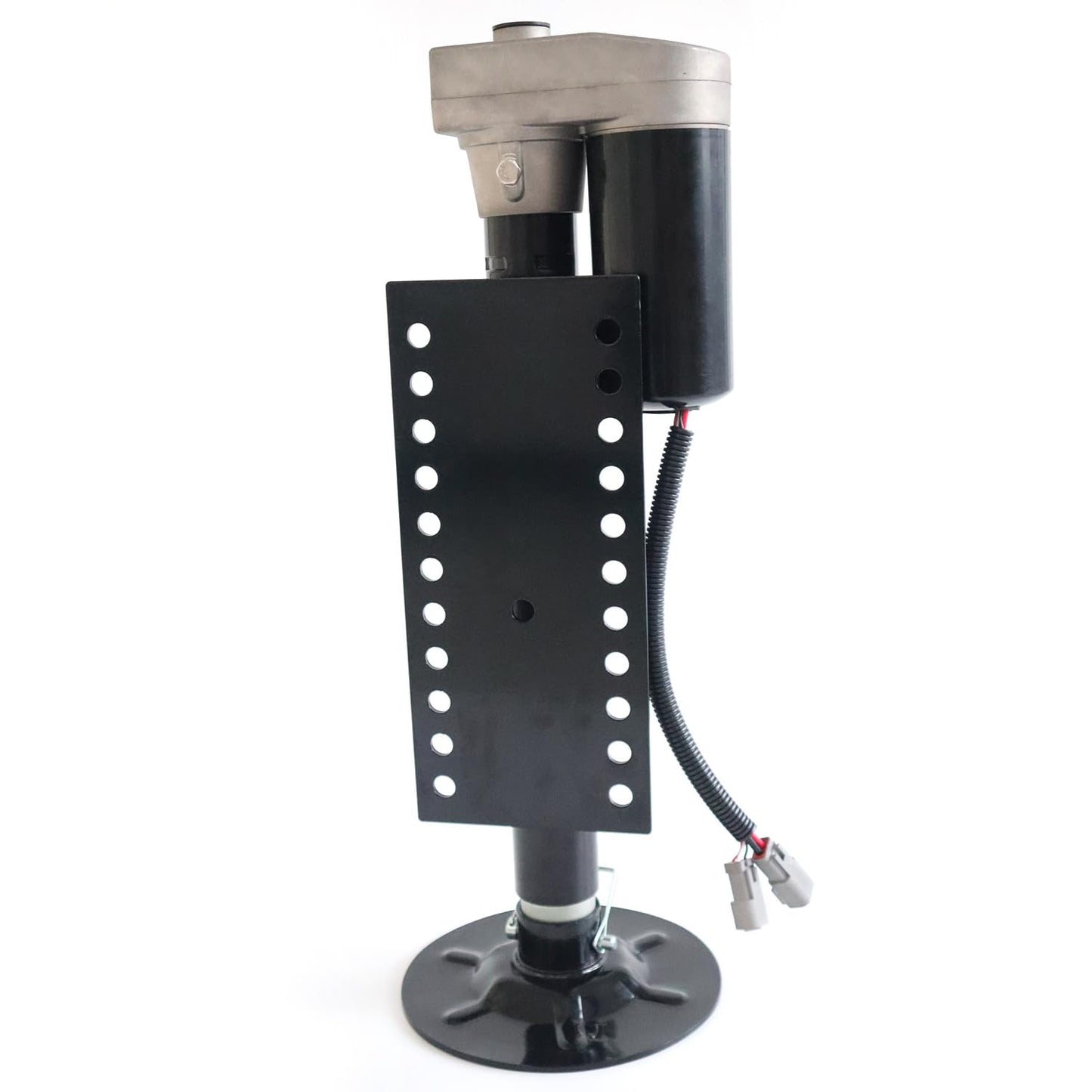 5th Wheel RV Jack Right Leg, Ground Control 3.0 Automatic 5th Wheel RV Leveling System Rear Hall Effect Jack with Motor, 5000 lbs, Black 344792