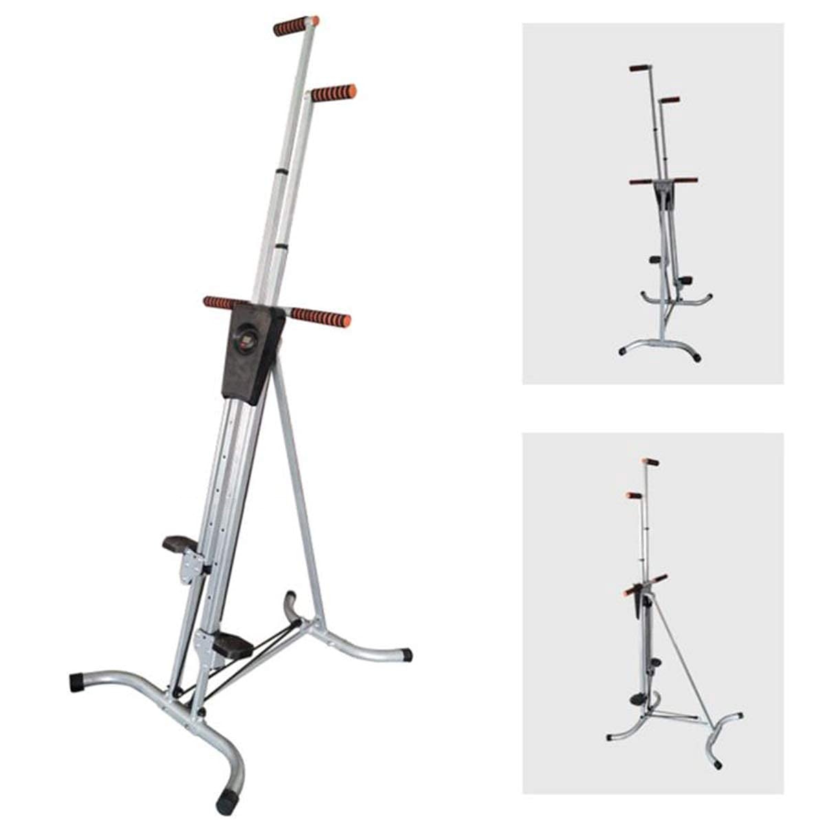 ZHCWEP Adjustable Vertical Climber Foldable Stepper Climber Machine Sports Training Vertical Mountaineer for Home Workout Fitness Stair Climber