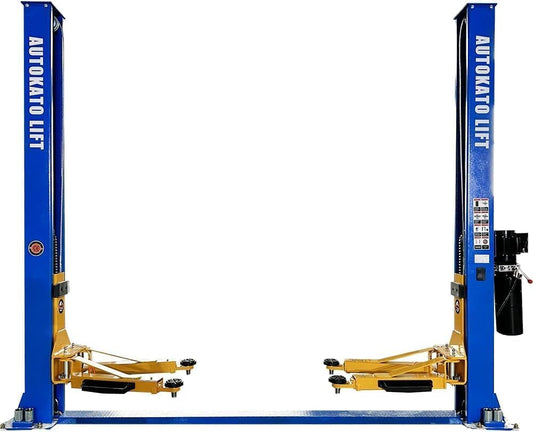 AK-H105 2 Post Car Lift, 10,000 lbs Capacity, Professional Automotive Lift with Bucher Hydraulics, Clear Floor Design for Truck, SUV, Van Auto Repair Shop