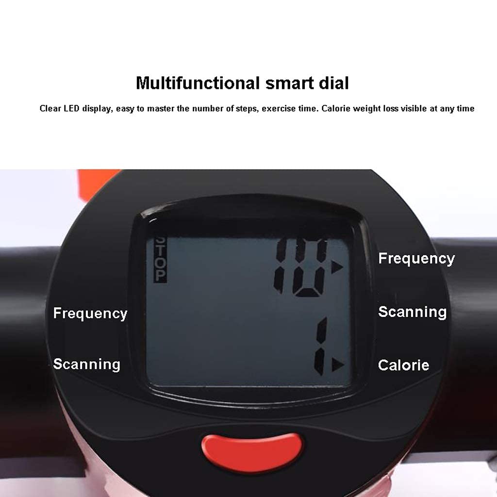 Mini-Stepper Swing Stepper Adjustable Step Machine with Hand Grip Foldable Workout Stair Stepper Home Silent Climbing Ma