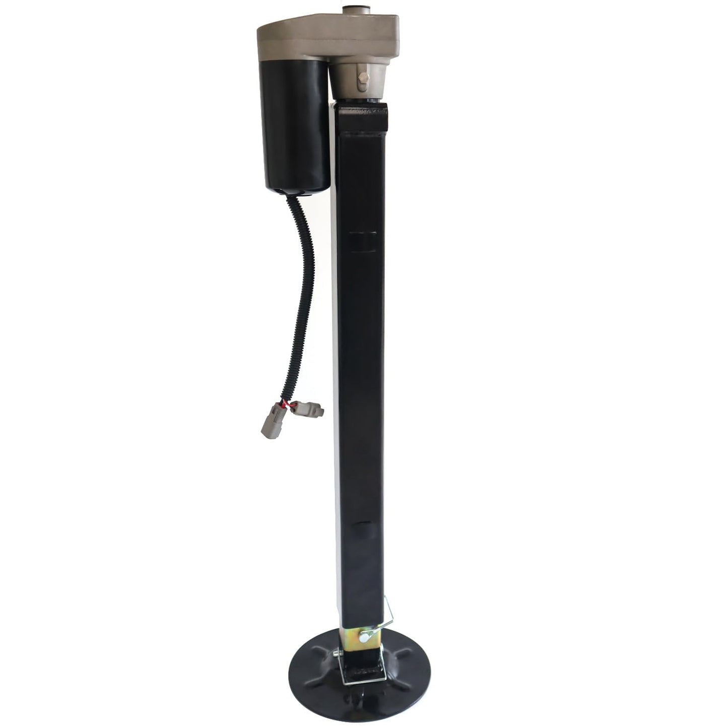 RJSPHH 5th Wheel RV Jack Right or Left Leg, Ground Control 3.0 Automatic 5th Wheel RV Leveling System Front Hall Effect Jack with Motor, 5000 lbs, Black 305340