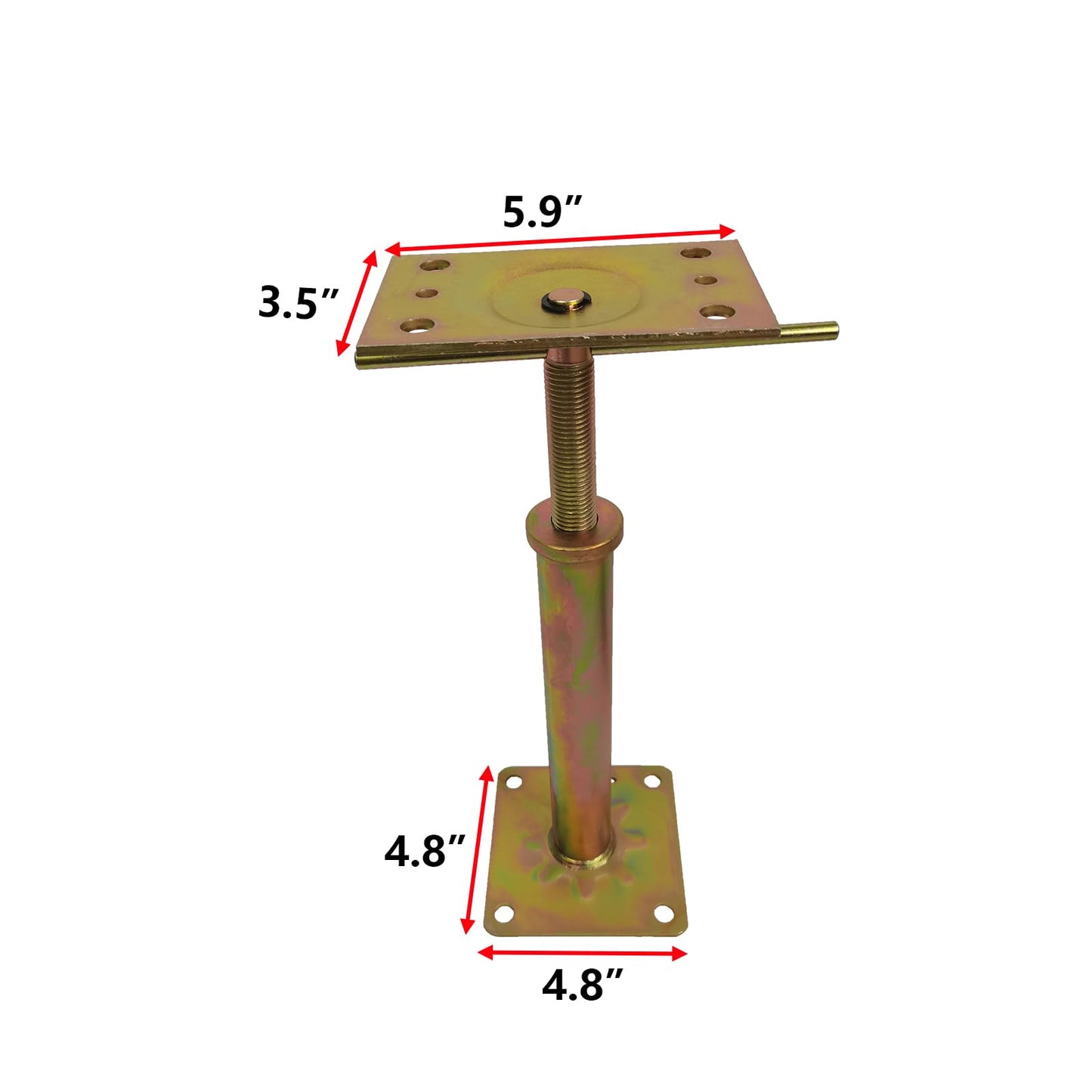 ZANURA 11" - 16" Adjustable House Floor Wall Jack Post Pole Rod Fit for Leveling Lifting Framing Basement Crawlspace Beam Roof, 4 Pack