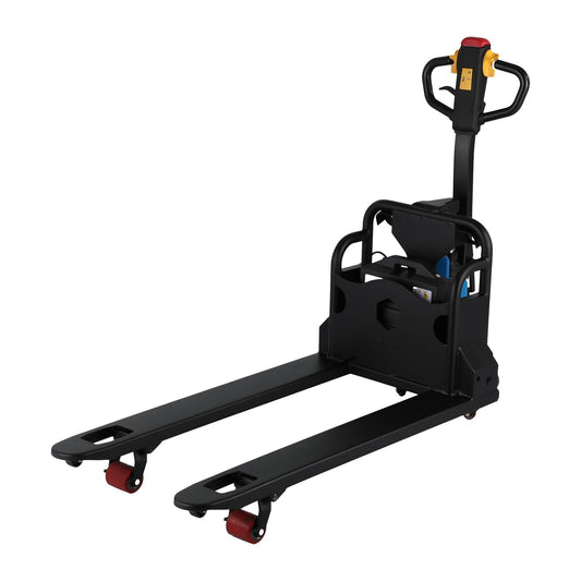 Tory Carrier Electric Pallet Jack 3300lbs, 45”×21” Forks, 48V Lithium & Brushless Motor for Narrow Warehouse Aisles & Tight Spaces, Retail & Delivery Trucks, Blue