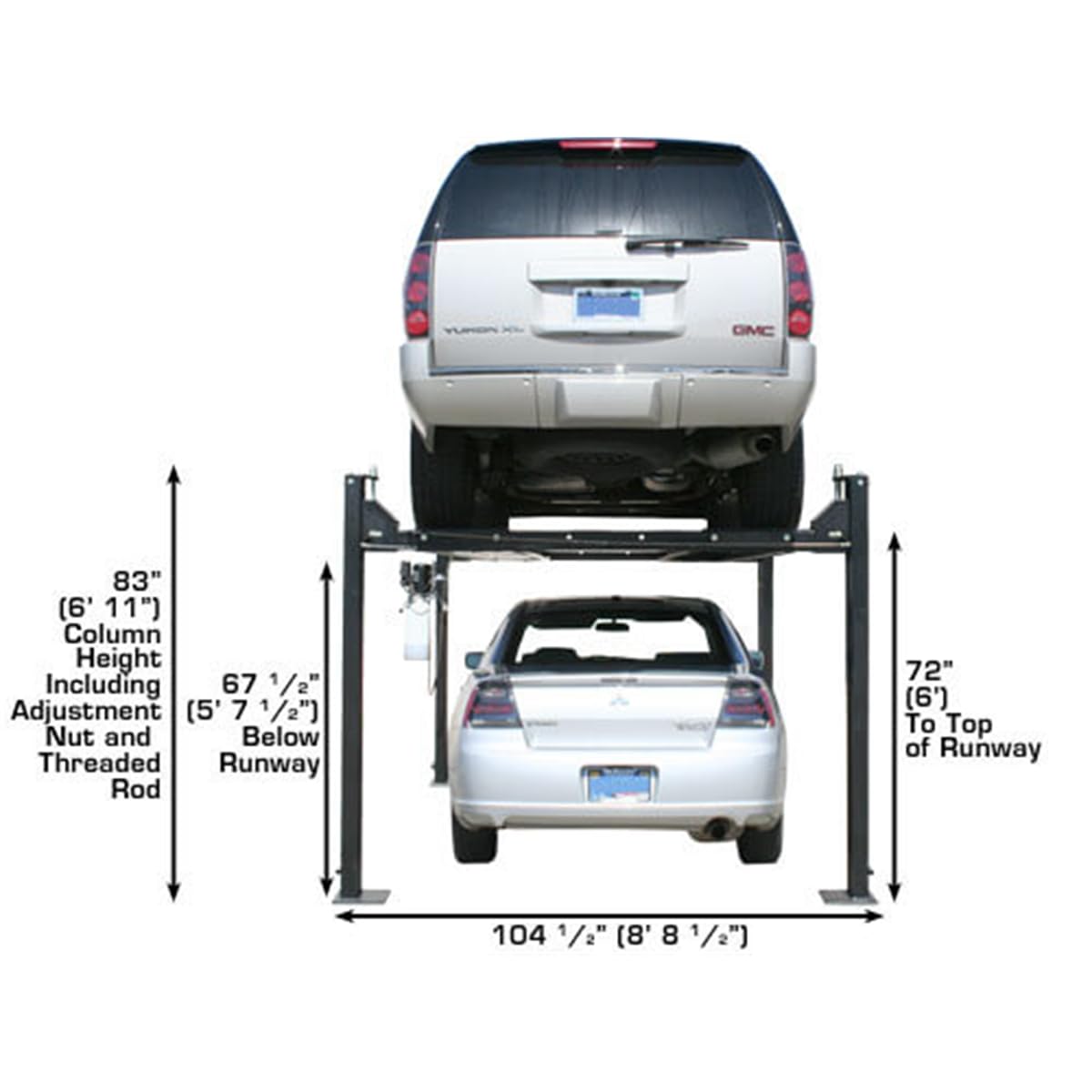Atlas® Garage Pro 8000 Portable Hobbyist 8,000 Lbs. Capacity 4 Post Lift