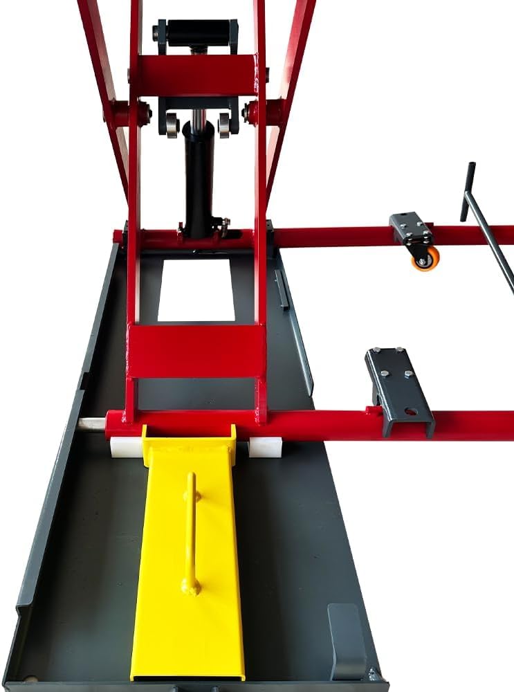 KATOOL Portable Car Lift Mid Rise Scissor Lift 7000lbs Lifting Capacity Max. Lifting Height 39" (More Easy to Access) Scissor Car Lift Scissor Auto Quick Jack for Home Garage and Shop, 110V