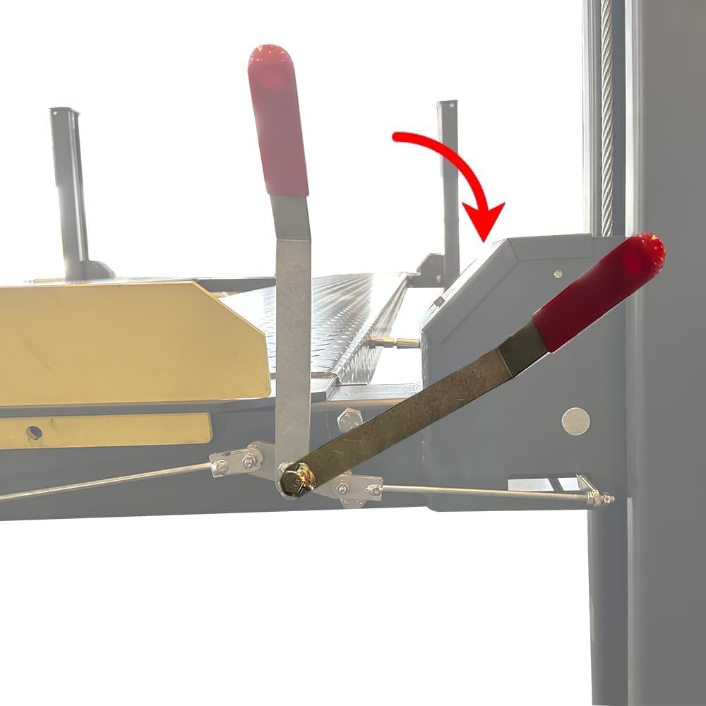 ‎KT-4H850 Four Post Lift Car Truck Parking Hoist with Casters 8500Lbs Lifting Capacity Portable Storage Service Home Parking Lift