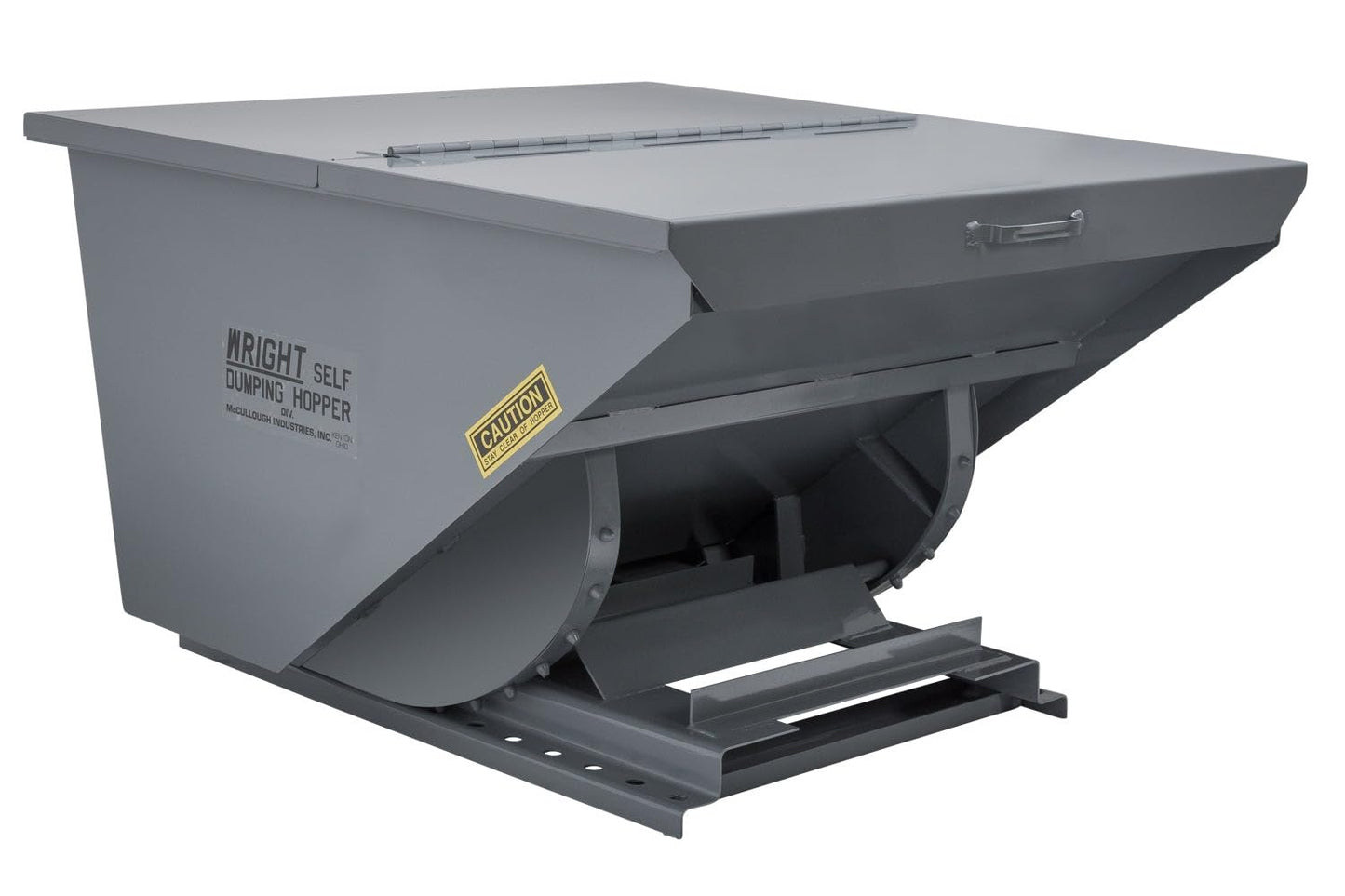 1.5 Yard Dumping Hopper for Forklifts – 1.5 Cubic Yard Steel Self-Dumping Hopper, 4000 lb Capacity, Heavy Duty Forklift Waste & Material Handling Hopper