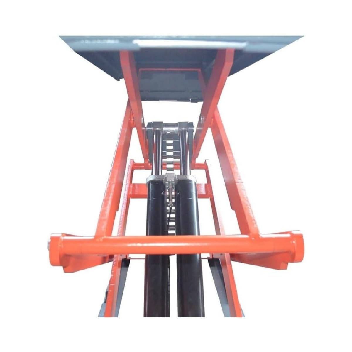AK-X95 8000 lbs Portable Scissor Lift, Automatic Leveling Function, 72" Lifting Height, 220V Power Supply, Heavy Duty Quick Jack for Cars, SUVs, Light Trucks, Garage or Shop