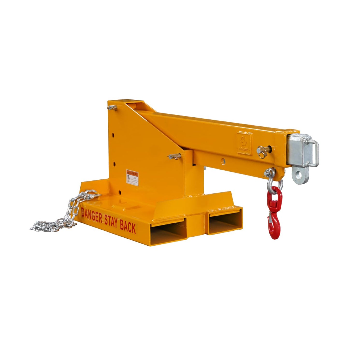Fork Mounted Telescoping Crane Jib Boom, Forklift Jib Boom Crane, Adjustable Boom 33-80in, Forklift Mobile Crane