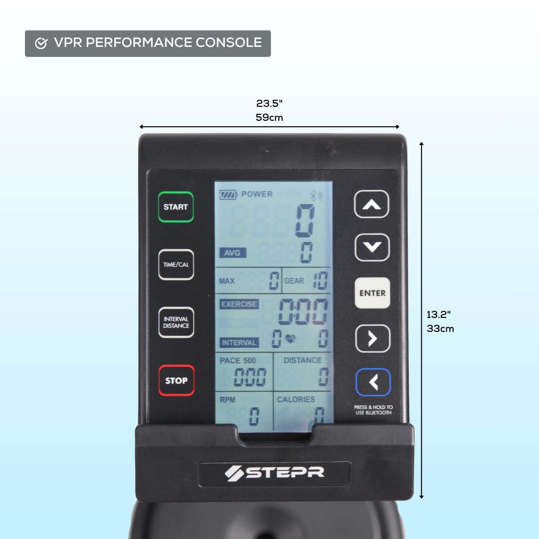 STEPR SKI XL VPR, Indoor Ski Machine, Ski Erg with Scalable Resistance with Patented VPR Air Resistance Technology